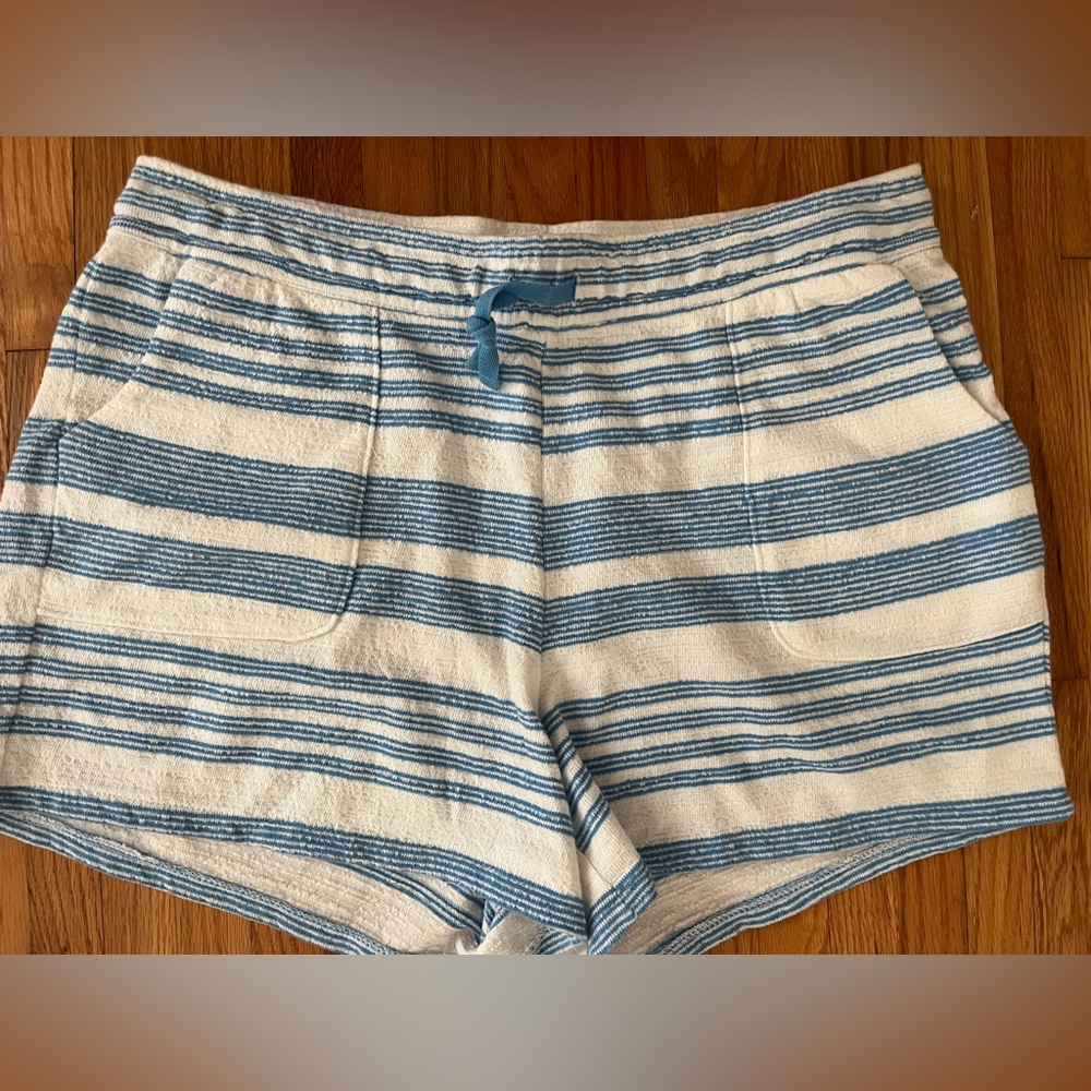 Southern Tide Nora Boat Blue & White Striped Lounge Shorts Size L